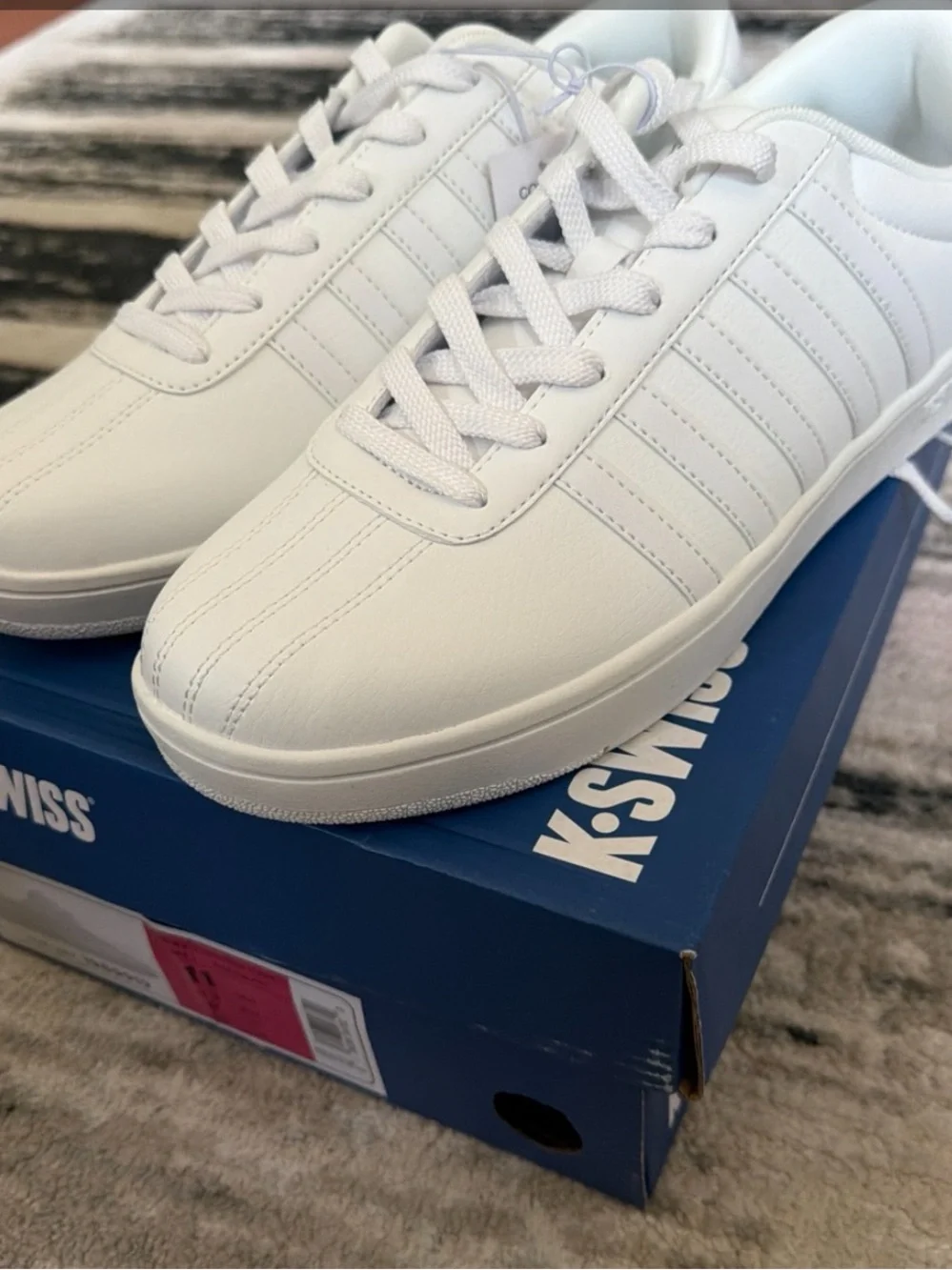 K-Swiss Women’s Court Sneakers Womens Size 11 Shoes White Sneakers NIB